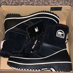 Sorel Black Fur Boots